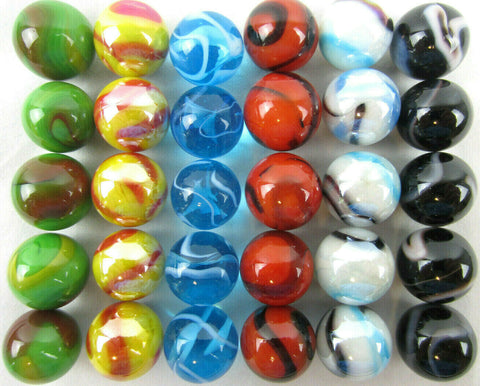 16mm Deluxe Replacement Glass Marbles - 30pc set